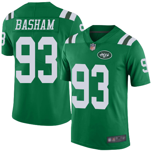 New York Jets Limited Green Youth Tarell Basham Jersey NFL Football #93 Rush Vapor Untouchable